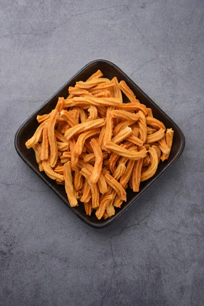 Tuzlu Soya Sticks Hint yemeği. El yapımı.