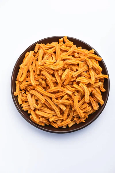 Tuzlu Soya Sticks Hint yemeği. El yapımı.