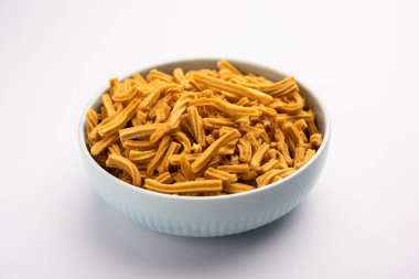 Tuzlu Soya Sticks Hint yemeği. El yapımı.