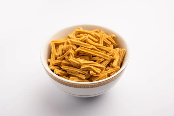 Salado Soya Sticks Indio Namkeen Snacks Que Hace Mano — Foto de Stock