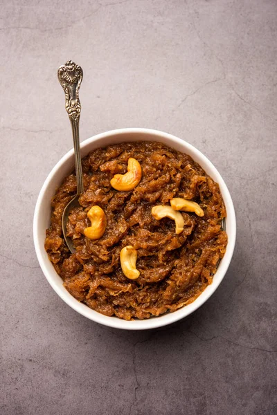 Kashi Halwa Kasi Halva One Classic Traditional Dessert Karnataka Made — Fotografia de Stock