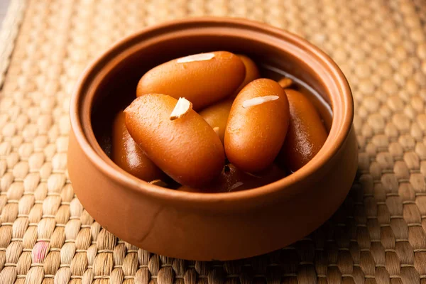 Lyangcha Langcha Lemcha Indian Sweet Dish Prepared West Bengal Jharkhand — Foto Stock