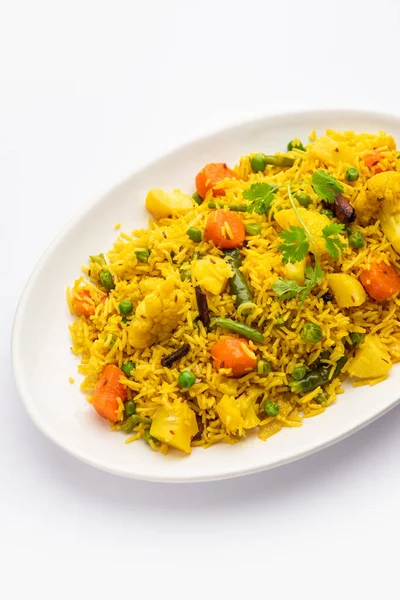 Tahri Tehri Tehiri Tahari Indian One Pot Meal Made Using — Stock Photo, Image