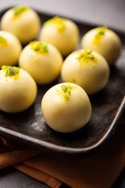 Sandesh Shondesh Dessert Originating Bengal India Created Milk Sugar — Foto de Stock