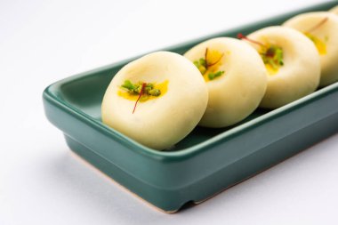 Sandesh or shondesh is a dessert, originating from the Bengal, India, created with milk and sugar