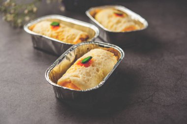 Malai Chop or Cream sandwich made using filling Rasgulla or Gulab jamun sweet is a Bengali sweet