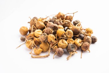 Ayurvedic Choti Kateli also known as Kantkari or Solanum Surattense dried and powder form
