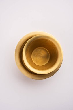 South Indian filter Coffee or tea Brass or stainless steel empty Tumbler Cup and saucer or glass