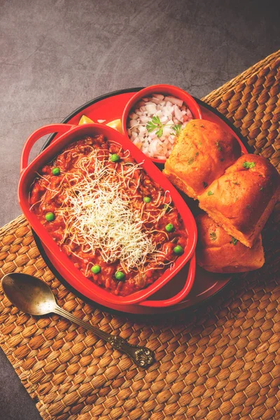 cheese Pav Bhaji Recipe is a  street food Bhaji-pav recipe with addition of cheese