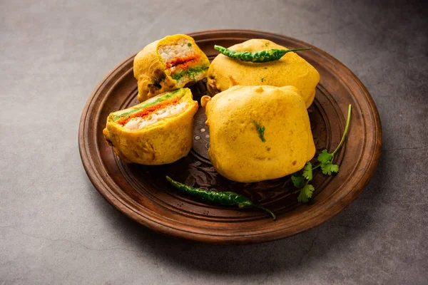 Ulta Vada Pav is made with a spicy potato stuffed bun, called pav inside vada, inside out wada pao