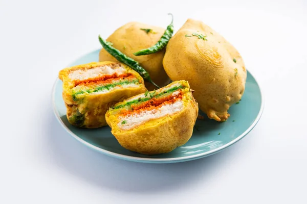 Ulta Vada Pav is made with a spicy potato stuffed bun, called pav inside vada, inside out wada pao