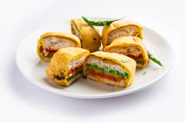 Ulta Vada Pav is made with a spicy potato stuffed bun, called pav inside vada, inside out wada pao