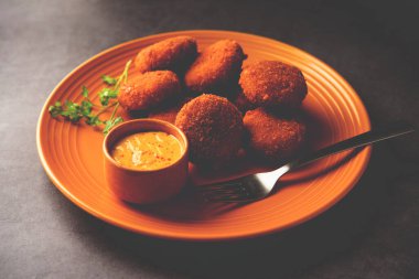 Macher Chop - Bengali style fish cutlet or pakora, a popular festival snack from west Bengal