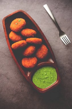 Macher Chop - Bengali style fish cutlet or pakora, a popular festival snack from west Bengal