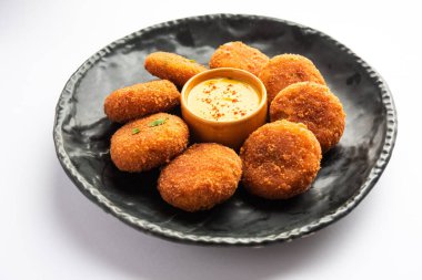 Macher Chop - Bengali style fish cutlet or pakora, a popular festival snack from west Bengal