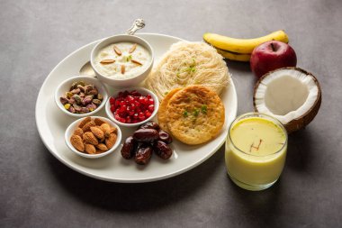 Sargi - Karwa Chauth breakfast menu before starting fasting or upwas on karva chauth, Indian food