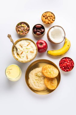 Sargi - Karwa Chauth breakfast menu before starting fasting or upwas on karva chauth, Indian food