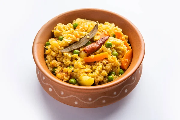 Bengali Dish Khichdi Khichuri Made Combination Lentils Rice Vegetables — Stok fotoğraf