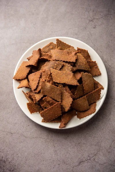 Ragi Chips or Nachni or finger millet wafers, Indian healthy snack