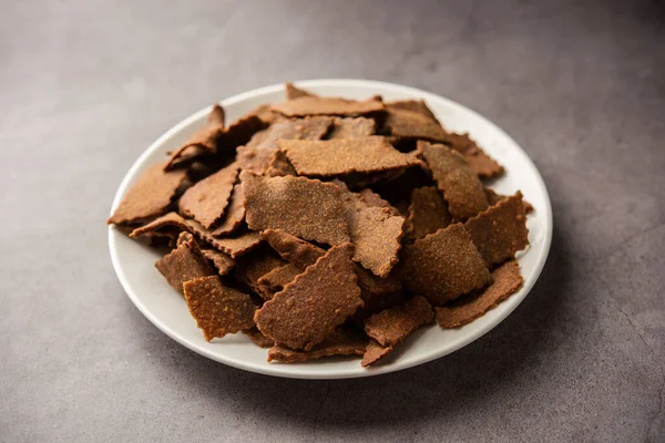 Ragi Chips or Nachni or finger millet wafers, Indian healthy snack