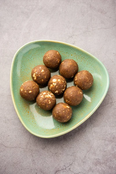 Fenugreek Methi Laddu Laddo Laddoo Sweet Mithai Balls Boosting Immunity — Stock Photo, Image