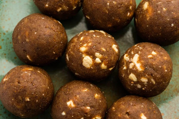 Fenegriek Methi Laddu Laddo Laddoo Zoete Mithai Ballen Voor Het — Stockfoto