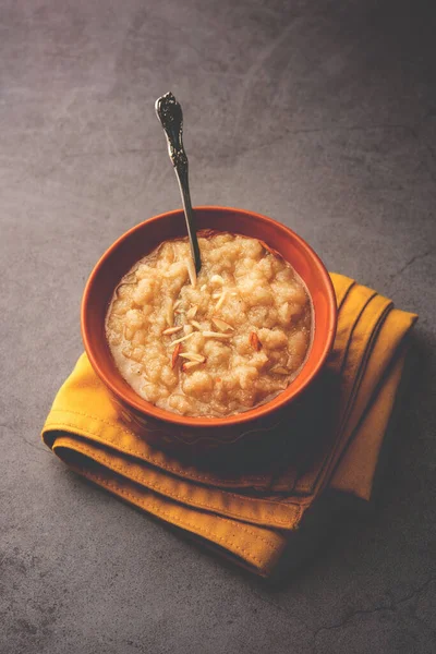 Khas Khas Halwa Auch Post Halva Oder Sheera Oder Sooji — Stockfoto