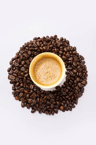 Dél Indiai Szűrő Kávé Hagyományos Pohárban Vagy Csészében Pörkölt Nyers — Stock Fotó