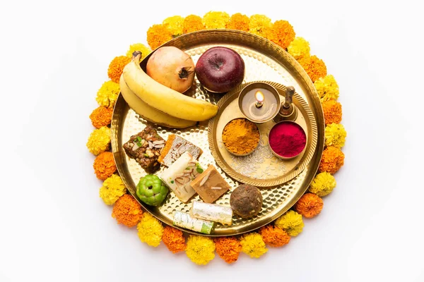 Lakshmi Puja Diwali Una Ocasión Hindú Para Veneración Laxmi Diosa —  Fotos de Stock