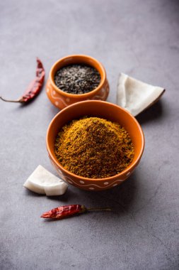 Karal ya da Karala Chutney. Nijer tohumlarından yapılmış harika bir tat ve sağlık karışımı. Maharashtrian tarifi