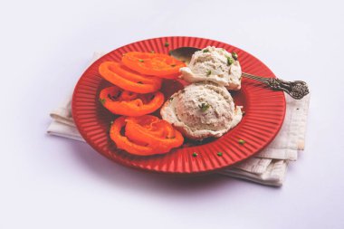 Jalebi dondurması, Hint tatlısının karışımı.