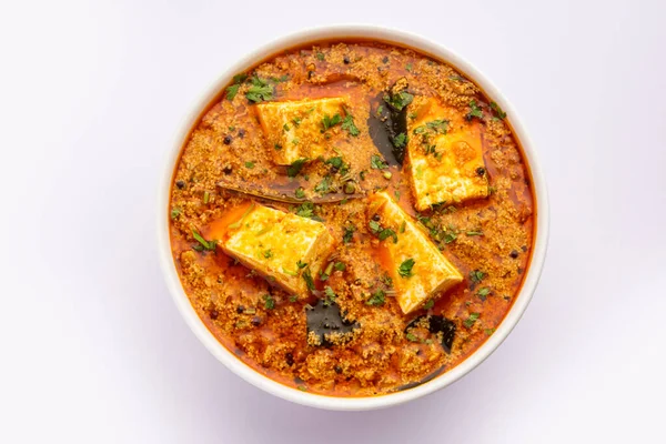 Paneer Khus Khus Caril Queijo Cottage Posto Masala Feita Com — Fotografia de Stock