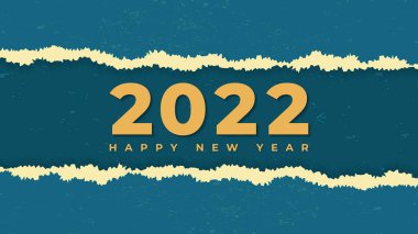 Mavi Yırtık Kağıt Efekti Arkaplanlı Düzenlenebilir Mutlu Yeni Yıl 2022 Resimleri. 2022 Mavi Yırtık Kağıt Numaralarının Tatil Vektörü İlülasyonu. 2022 Yırtık Kağıt Arkaplan