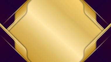 Lüks arka plan şablonu. Modern Mor ve Altın Arkaplan