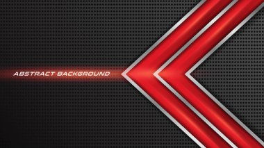 Soyut Kırmızı Gri Metalik Ok Yönetmeni: Karanlık Tasarım Modern Geleceği Arkaplan