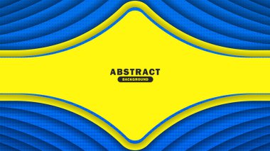 Modern soyut arkaplan. Sarı ve Mavi Vektör soyut arka plan şablonu. Arkaplan Vektörü illüstrasyonu