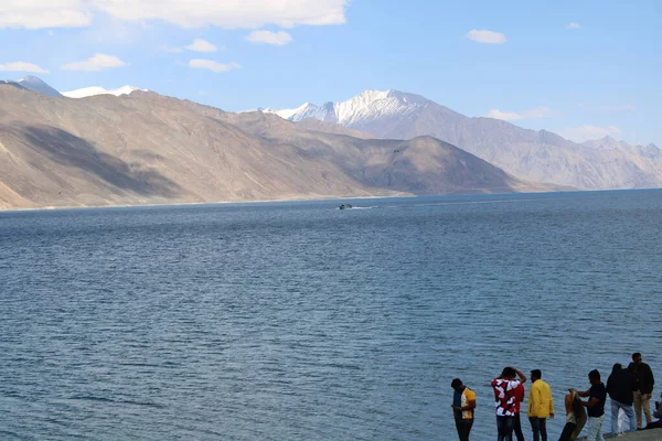 Leh Ladhak Kashmir4Th June2022 Pangong Taso Lake Situated Border India — Stockfoto
