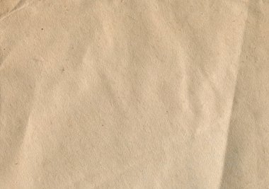 Kırışıklıklar ve kusurlarla birlikte eski kahverengi el işi kağıt desen arka planının ön görüntüsü