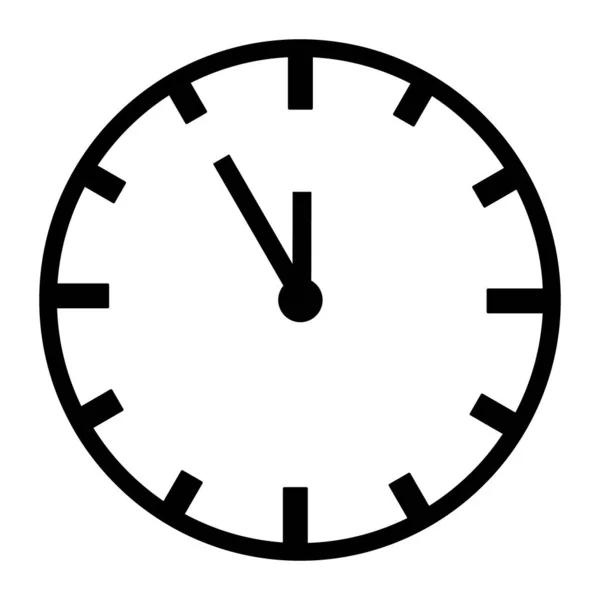 Ícone Relógio Isolado Fundo Branco Símbolo Página Ícone Relógio Para —  Vetores de Stock