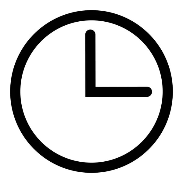 Icono Del Reloj Aislado Sobre Fondo Blanco Reloj Icono Símbolo — Vector de stock