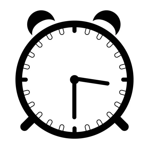 Saat Simgesi Beyaz Arkaplanda Izole Edildi Saat Sayfa Simgesi Web — Stok Vektör