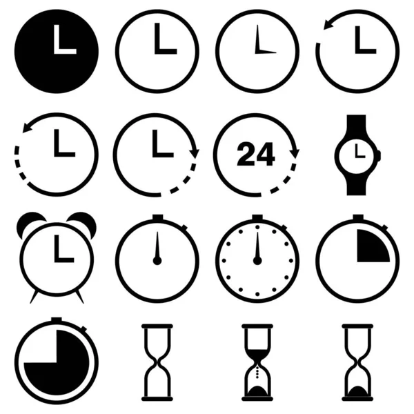 Saat simgeleri. Tarih ve saat simgesi. Olay simgesi, düz vektör simgesi, beyaz arkaplanda izole edilmiş. Grafik ve web tasarımı için vektör illüstrasyonu.