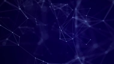 Siber ağ bağlantı yapısı. Teknoloji büyük verileri birbirine bağlıyor. Bilim geçmişi. İş için fütüristik fon. 3B görüntüleme.