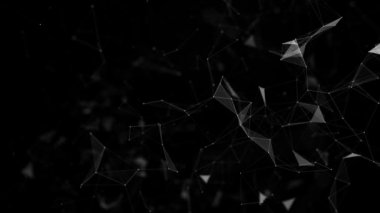 Siber ağ bağlantı yapısı. Teknoloji büyük verileri birbirine bağlıyor. Bilim geçmişi. İş için fütüristik fon. 3B görüntüleme.