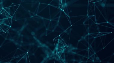 Siber ağ bağlantı yapısı. Teknoloji büyük verileri birbirine bağlıyor. Bilim geçmişi. İş için fütüristik fon. 3B görüntüleme.