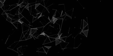 Siber ağ bağlantı yapısı. Teknoloji büyük verileri birbirine bağlıyor. Vektör bilimi geçmişi. Ticari fonun fonu.