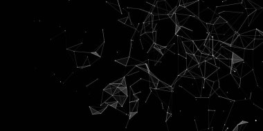 Siber ağ bağlantı yapısı. Teknoloji büyük verileri birbirine bağlıyor. Vektör bilimi geçmişi. Ticari fonun fonu.