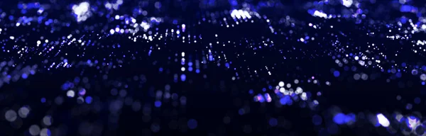 Абстрактна Технологія Хвиля Частинок Велика Візуалізація Даних Темний Фон Точками — стокове фото