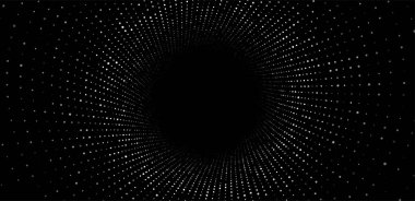 Soyut kablo şeması tüneli. Kara solucan deliğini yönlendir. Üç boyutlu portal ızgarası. Gelecekçi fantezi hunisi.