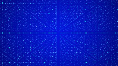 Siber ağ bağlantı yapısı. Teknoloji büyük verileri birbirine bağlıyor. Bilim geçmişi. İş için fütüristik fon. 3B görüntüleme.